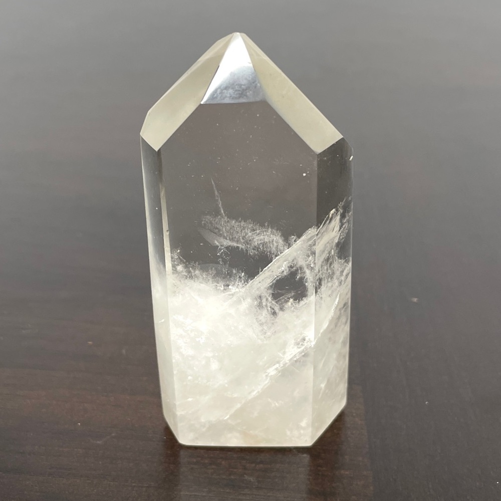 Clear Quartz Point Polished Standing Healing Stone